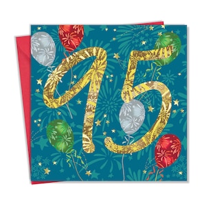 Happy 95th Birthday Card for Him Her - 95 Years Old Card - Age 95 Card - Unisex 95th Birthday Card Friend Milestone Grandad Nan Mum Dad