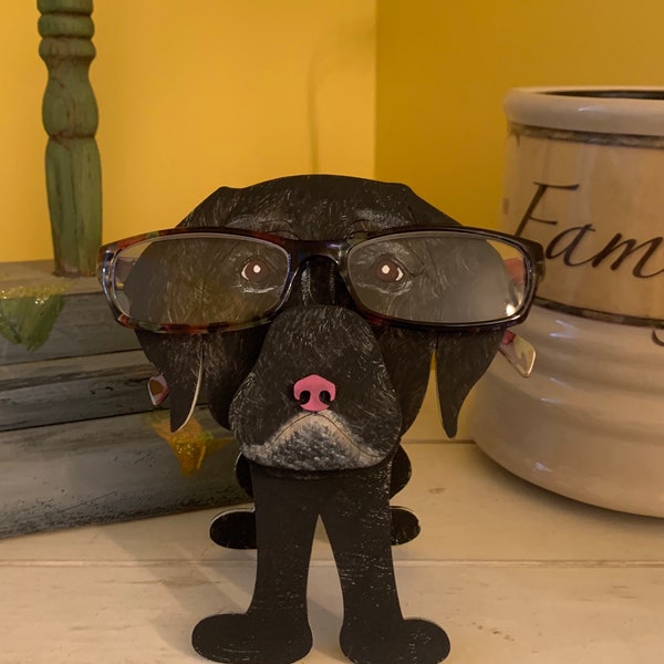Eyeglass Holder Stand Black Lab Etsy