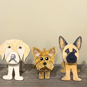 Dog Glasses Holder, Metal Dog Sculpture, Eyeglass Stand, Desk Organizer, Animal Lover Gift image 4