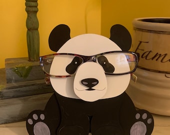 Panda Eyeglass Holder, Glasses Stand, Animal Desk Decor