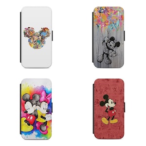 Étui rigide pour téléphone portable Mickey Mouse, cadeau de luxe personnalisé, coloré, étui pour iPhone et Samsung