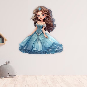 Princess Wall Decal, Princess Girls Room Decorations, Peel and Stick ...