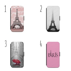 Paris Handytasche für Iphone & Samsung Flip Portemonnaie Unikat Geschenk