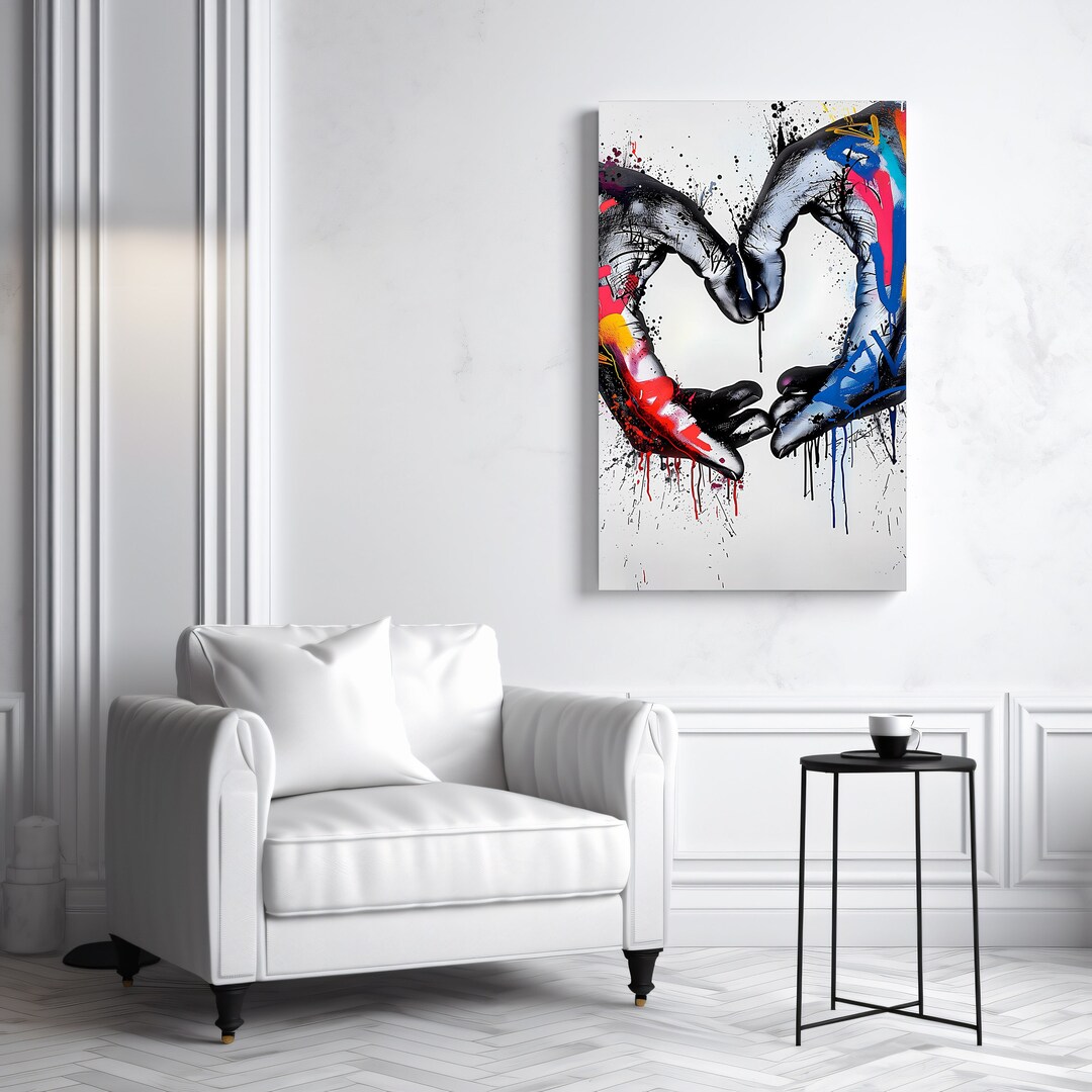 Graffiti Airbrush Love Print Door Mat