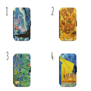 Vincent van Gogh 2 Handyhülle für Iphone & Samsung Flip Wallet Einzigartiges Geschenk