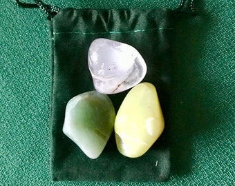 Prosperity & Abundance ~ 3 Stone *Charged Crystal* Kit