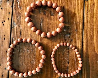 Goldstone Round Bracelet