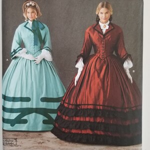 Simplicity pattern 1818 uncut misses dress civil war size 8-10-12-14