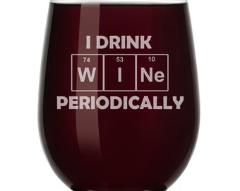 Free Free I Drink Wine Periodically Svg