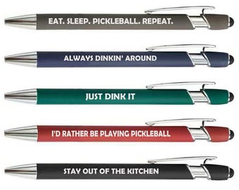 Pickleball Set of 5 Pens Gift