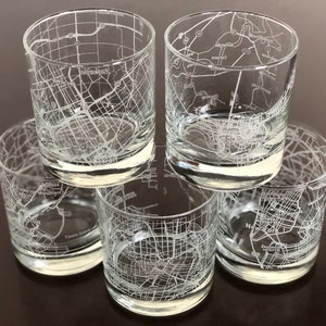 Rocks Whiskey Old Fashioned Glass Urban City Map Your City Pick Your Location