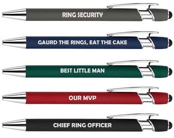 Ring Bearer Set of 5 Pens Gift