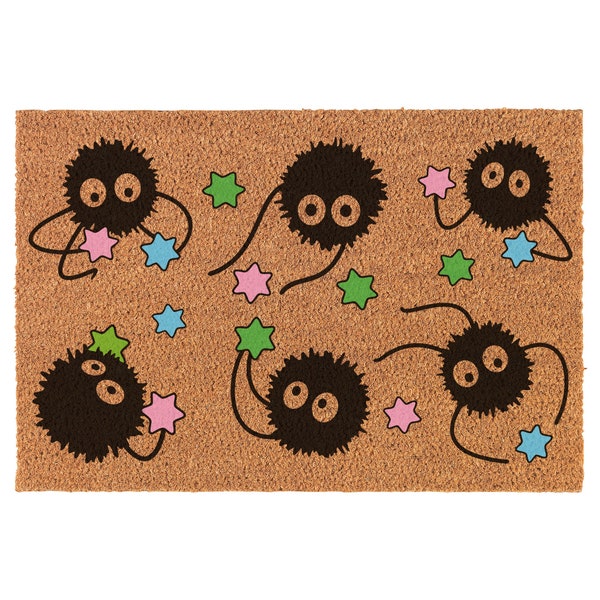 Anime Sprites Coir Doormat Welcome Front Door Mat New Home Closing Housewarming Gift