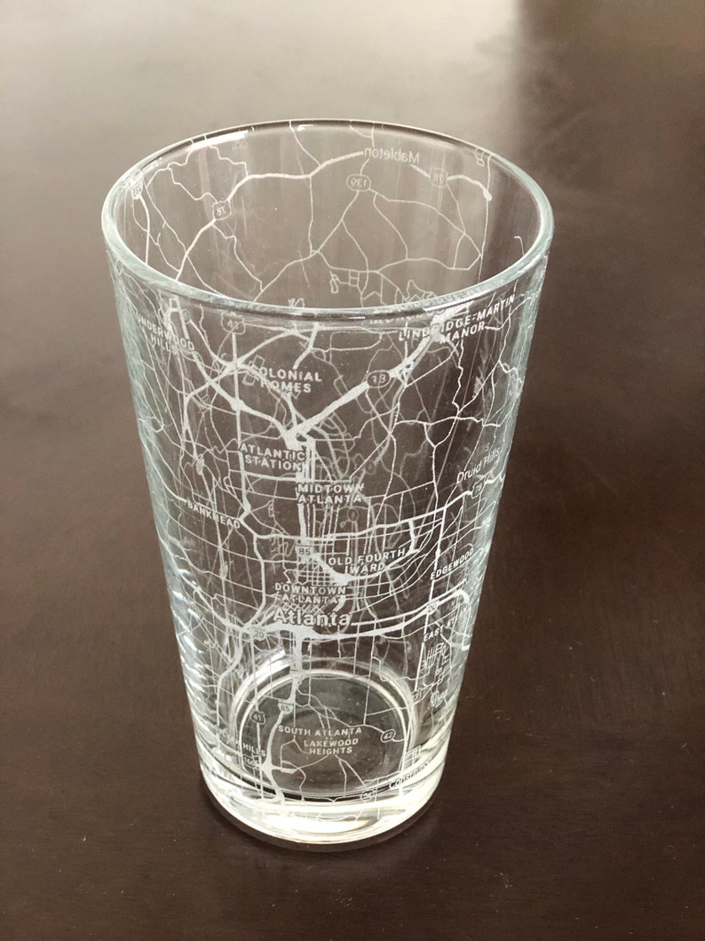 Or Something Urban City Map Pint Glass - Thumbnail 2