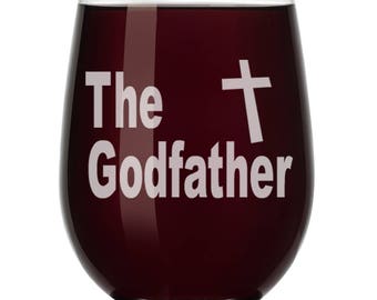 The Godfather Wine Glass Stemless or Stemmed