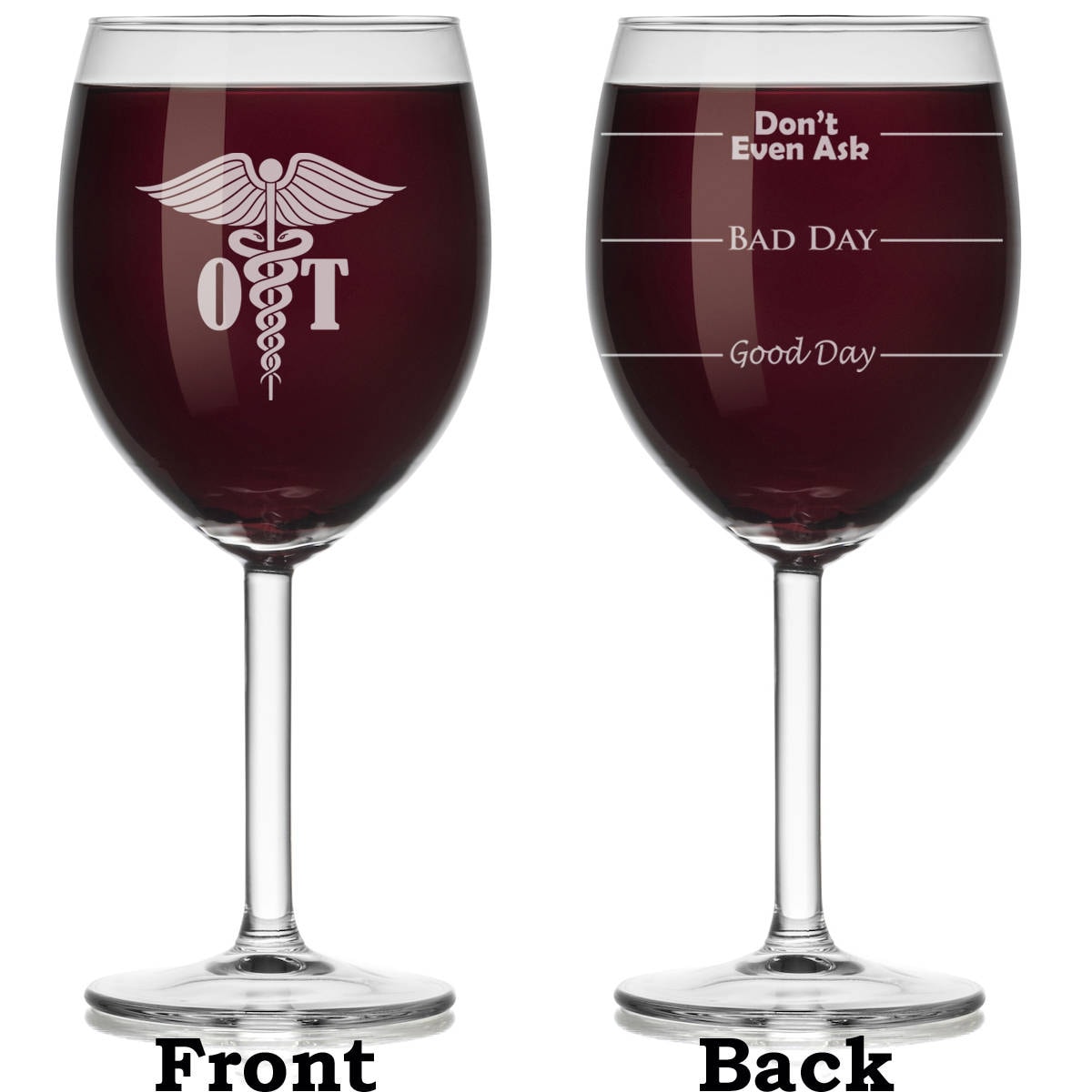 OT Occupational Therapy Therapist Wine Glass Stemless or Etsy