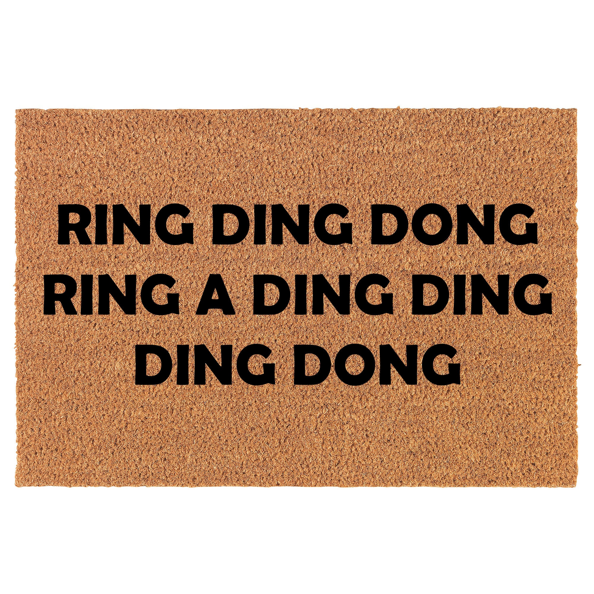 Ring Ding Dong Funny Coir Doormat Welcome Front Door Mat New - Etsy