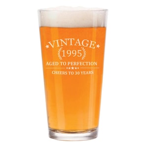 Buy Veracco Cheers To 30 Years Beer Glass Pint 30th Birthday Gift For