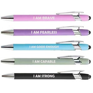 Set of 5 Pens Gift Inspirational Motivational Positive Affirmation 4