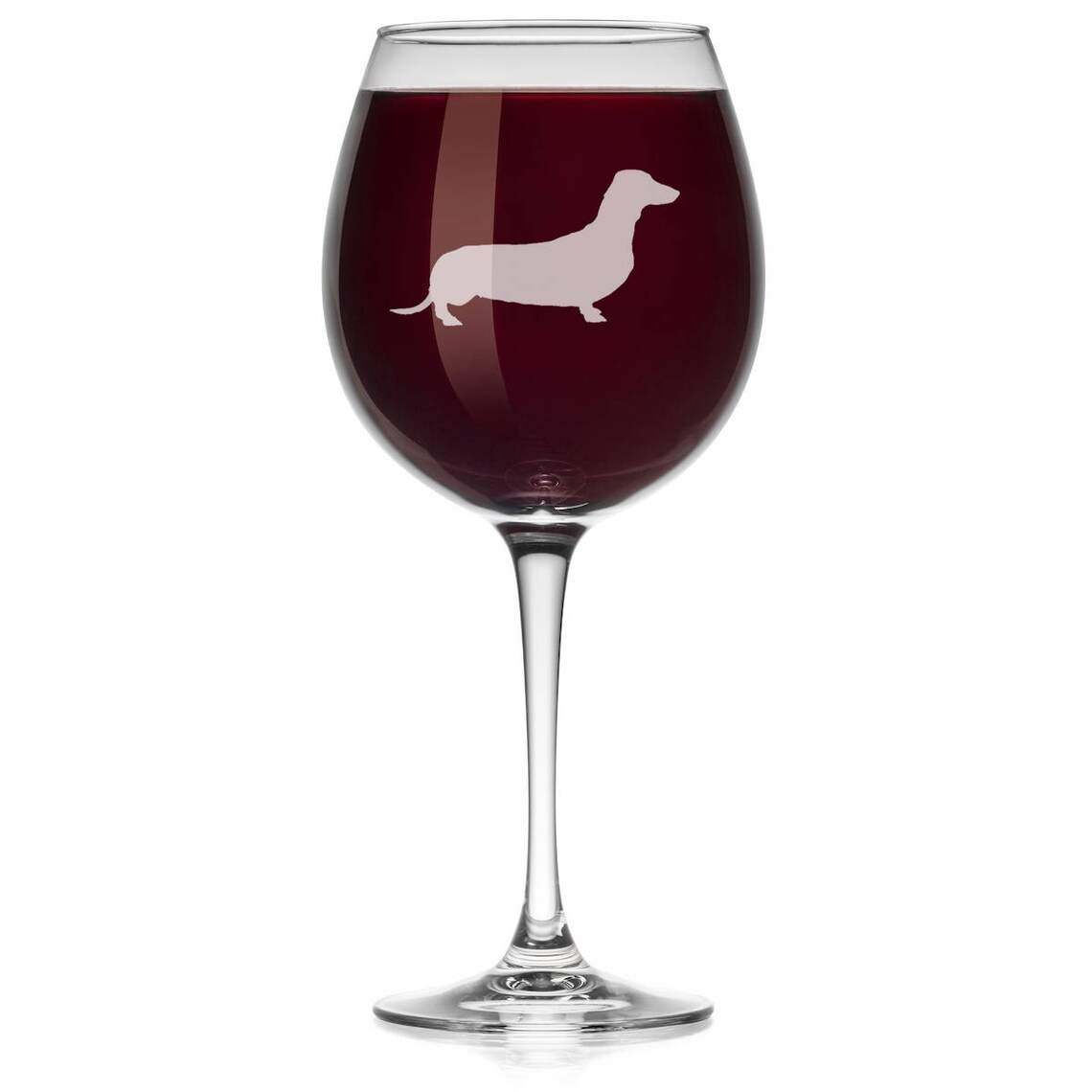 Dachshund Dog Wine Glass Stemless or Stemmed Etsy