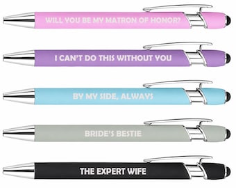 Matron Of Honor Proposal Set of 5 Pens Gift