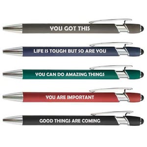 Set of 5 Pens Gift Inspirational Motivational Positive Affirmation 3