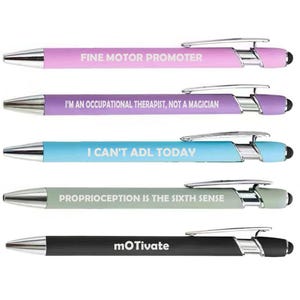 OT Occupational Therapist Set of 5 Pens Gift