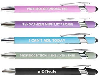 OT Occupational Therapist Set of 5 Pens Gift