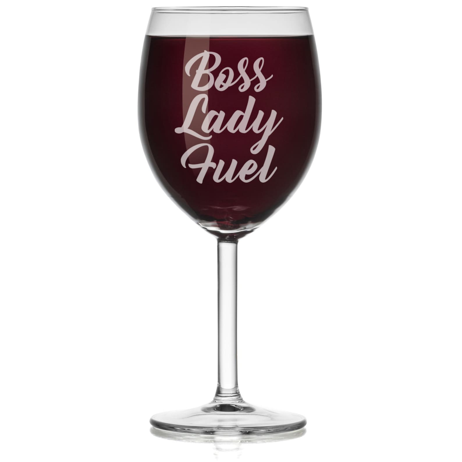 Boss Lady Fuel Funny Wine Glass Stemless or Stemmed Etsy UK