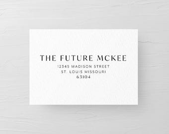 Wedding Response Envelope Template | Elegant & Minimal Wedding Envelope | White Stationery | Luxurious Kimberley Digital Response Envelope