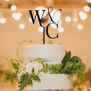 Custom Wedding Cake Topper | Initials Cake Topper | Personalized Cake Topper with Your Initials