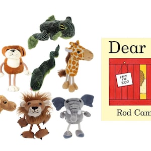 Dear Zoo Puppet Story Book Set Story Sack Handmade Bag Sack EYFS Teachers Christmas Gift Storytelling Resource Childrens Gift