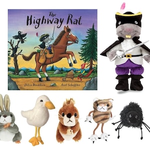 The Highway Rat Toy Story Bag Sack Finger Puppet Book Story Set Story Sack Bag EYFS Teachers Christmas Gift Storytelling Resource