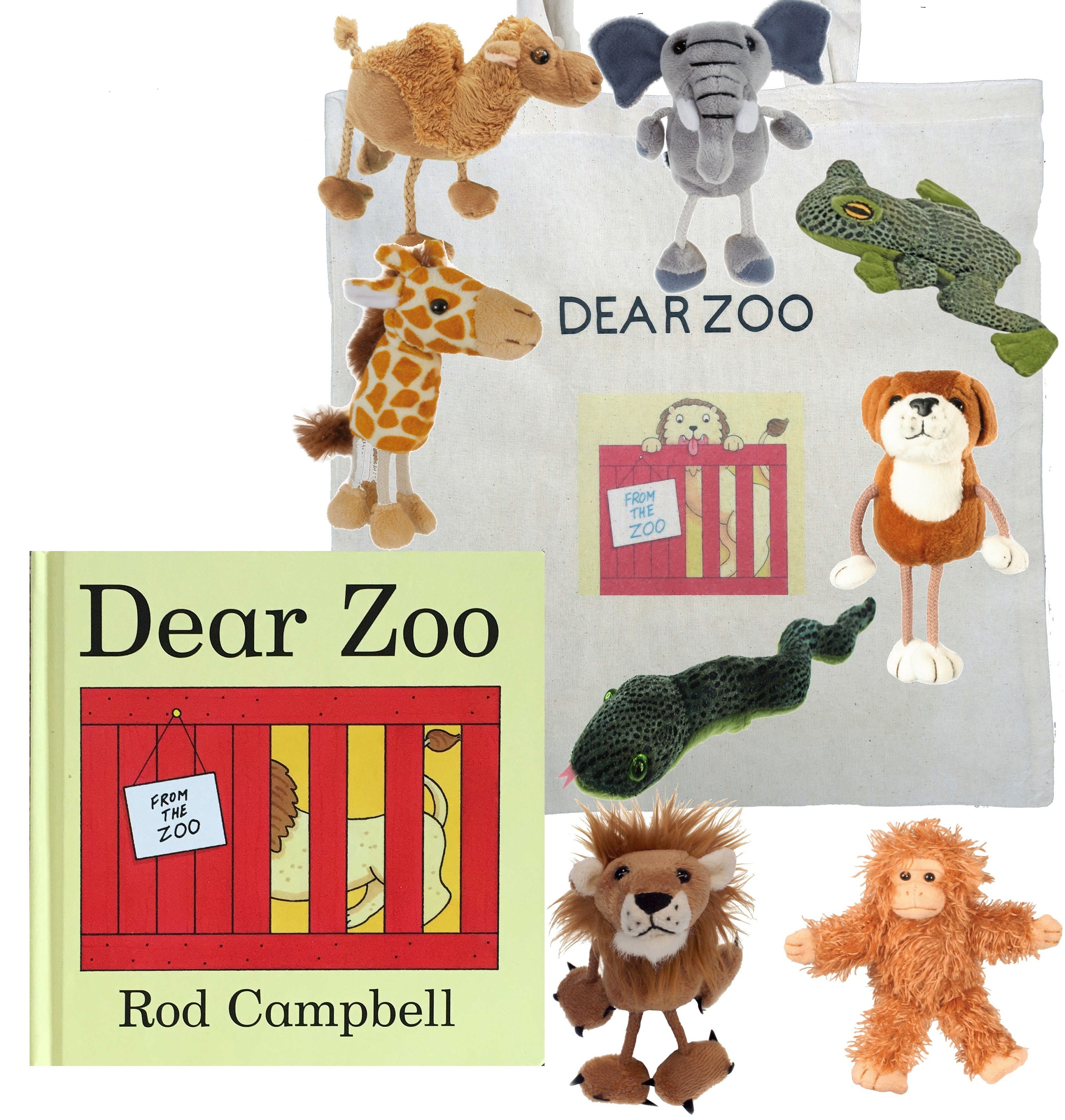 Dear Zoo Puppet Story Book Set Story Sack Handmade Bag Sack Etsy
