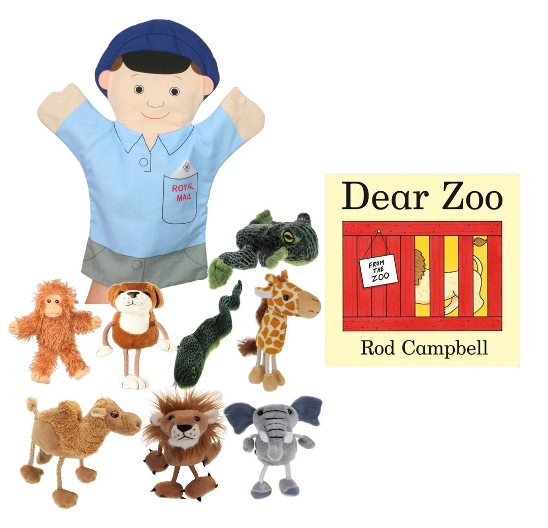 Dear Zoo Postman Puppet Story Book Set Story Sack Handmade Bag Etsy