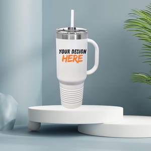 Personalized Insulated Travel Mug 40oz Gift For Him Custom Insulated Travel Mug Christmas Gift Own Personalized Travel Mug Design Gift