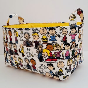 Peanut Gang Aufbewahrungskorb, Snopy Stoff Organizer Bin, Windel Caddy, Spielzeug Behälter