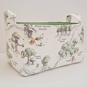 Winnie the Pooh Karte Korb, 100 Morgen Holz Spielzeug Stoffkorb, Windel Caddy, Aufbewahrungsorganisation, Baby-Duschegeschenk