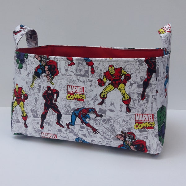 Panier en tissu Marvel Comics, poubelle de rangement Avengers, cadeau de baby shower super-héros, boîte à jouets, porte-livres