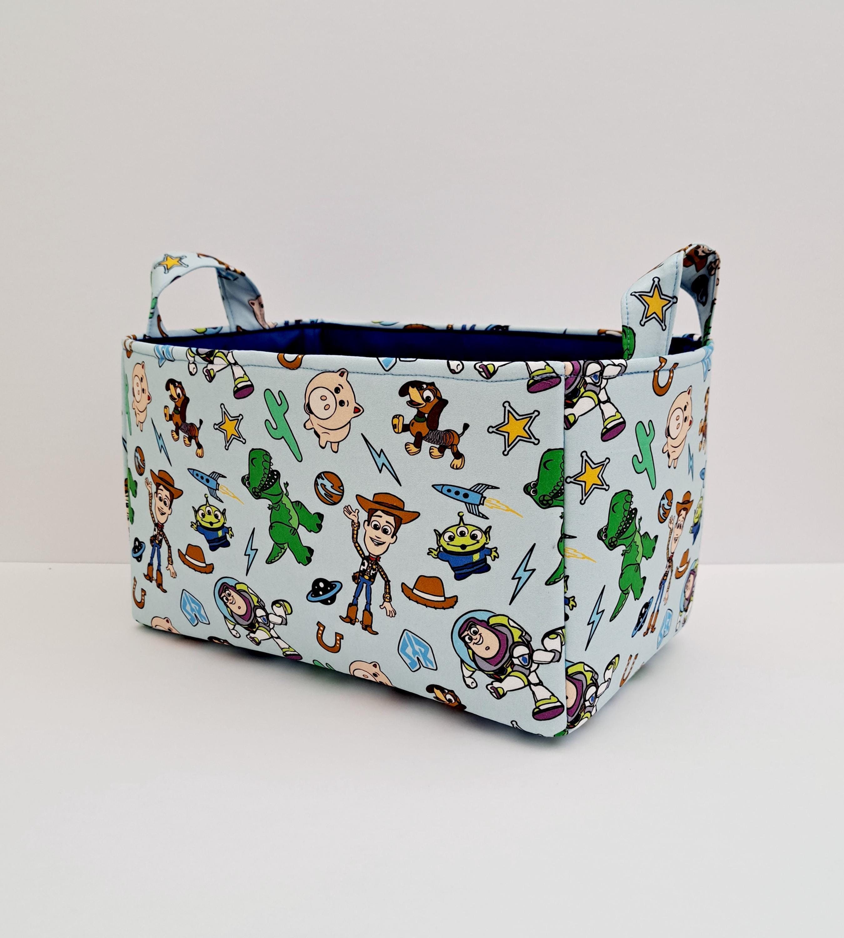 Toy fabric bin, Storage basket,    Nursery organizer, Diaper caddy