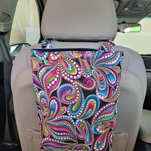 Car trash bag, Waterproof Lined with hook and loop closure - Car accessories
