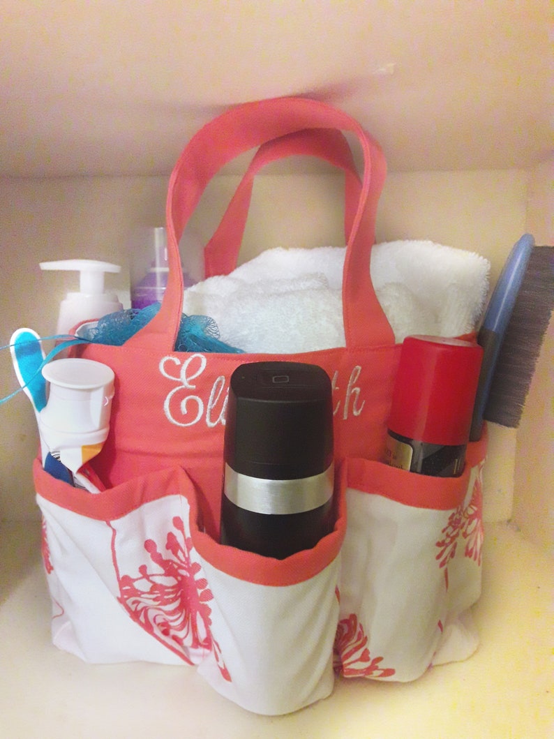 Shower Caddy Personalized Dandelion Waterproof Storage Tote Etsy Denmark