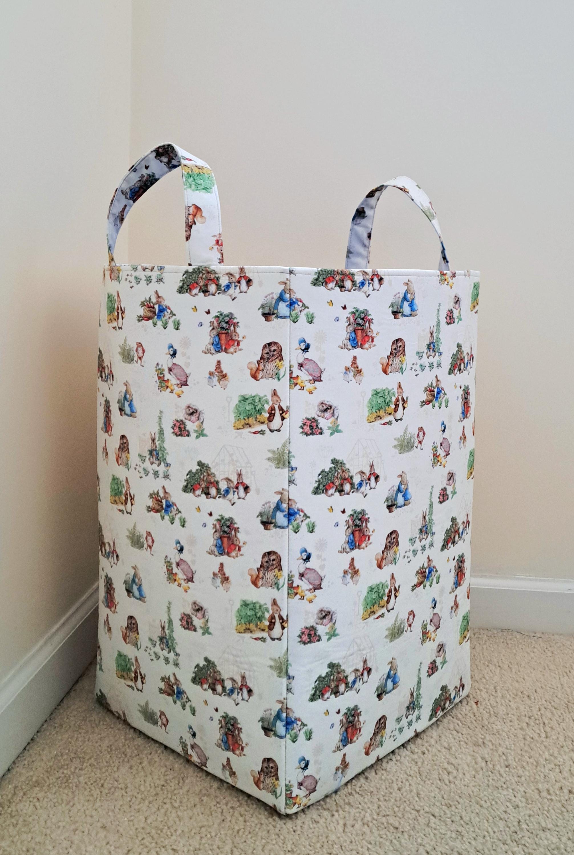 Peter Rabbit Laundry Hamper, Storage Basket, Nursery Organizer, Toy ...