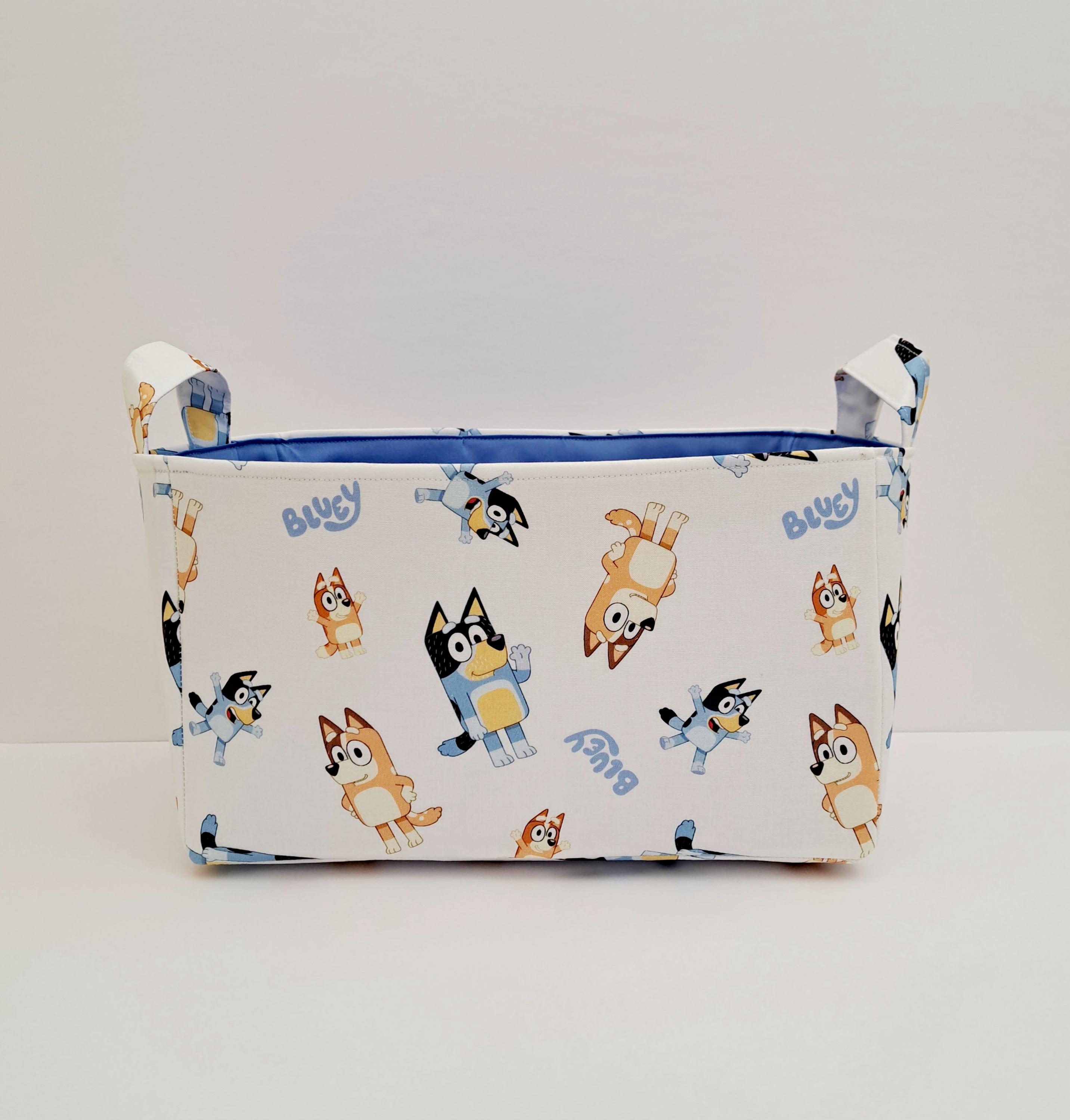 Storage Basket, Fabric Organizer Bin, Toy Container, Bluey and Bingo ...