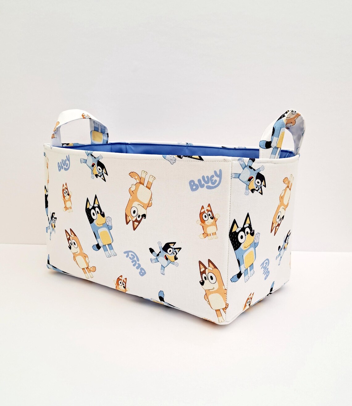 Storage Basket, Fabric Organizer Bin, Toy Container, Bluey and Bingo ...