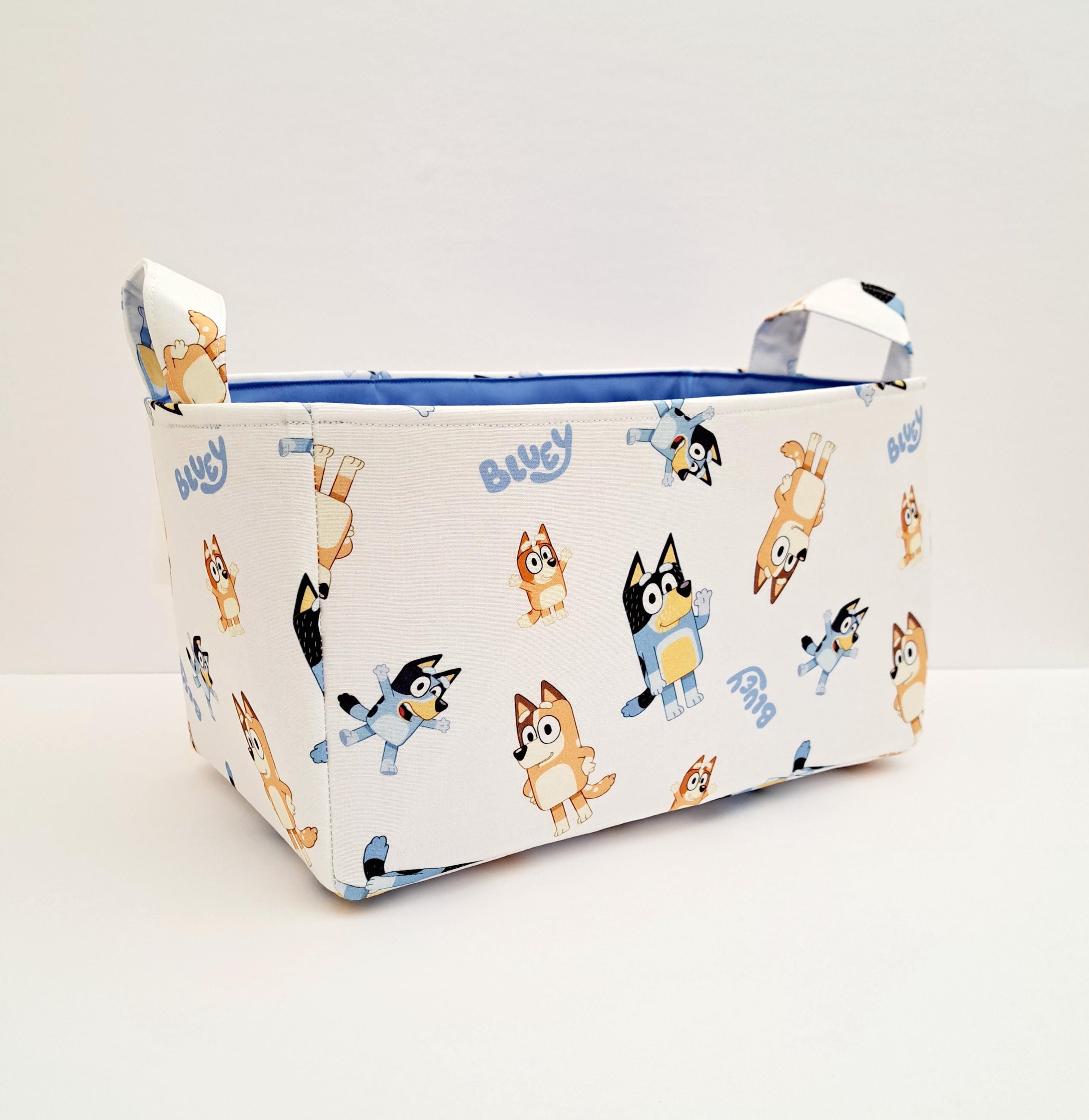 Storage Basket, Fabric Organizer Bin, Toy Container, Bluey and Bingo ...