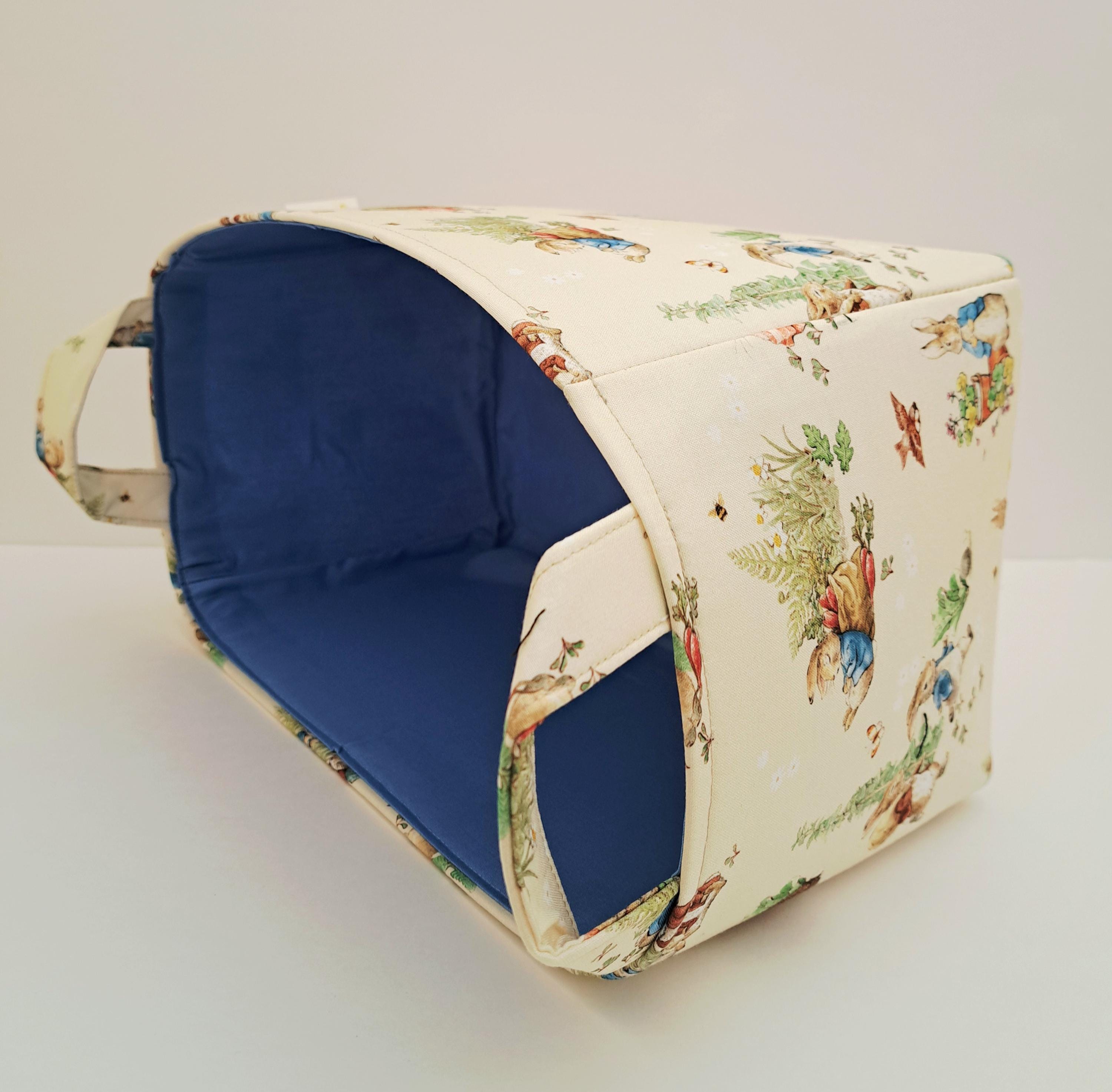 Peter Rabbit Storage Basket, Fabric Bin, Nursery Organizer Container ...