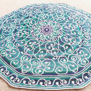 Serene Swirl Mosaic Blanket