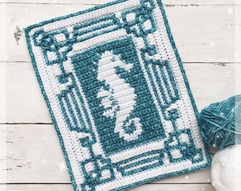 Mosaic Seahorse Crochet Pattern