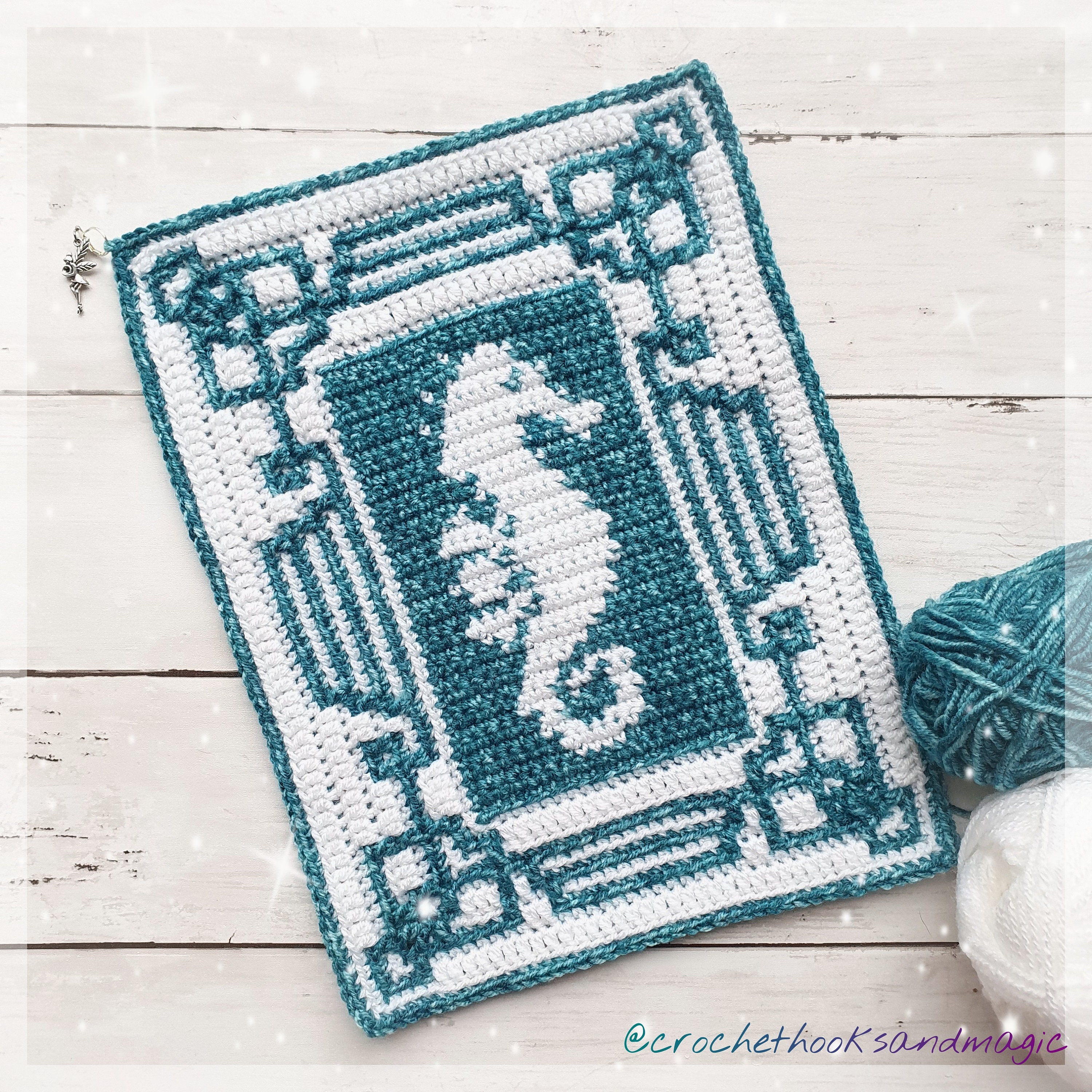 30 Seahorse Crochet Patterns to Make for Ocean-Inspired Gifts, Nursery Decor, and... 27 Mosaic Seahorse Crochet Pattern